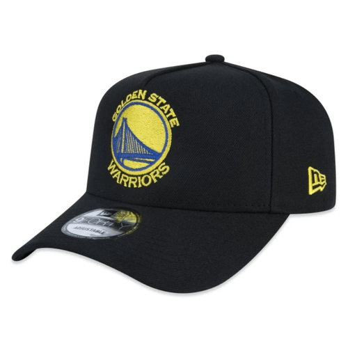 Bone Unissex New Era 9FORTY A-Frame NBA Golden State Warriors PRETO-NBV24BON020- -1-